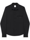 Courrèges One Pocket Twill Shirt In Black