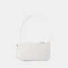 Courrèges One Racer Baguette Shoulder Bag - Leather - White In White