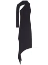 Courrèges Asymmetric One Shoulder Dress With Side Slit