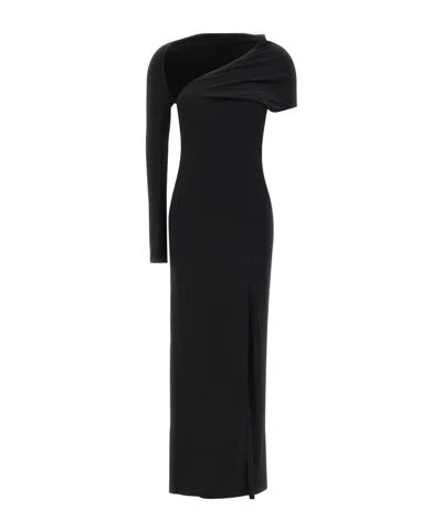 Courrèges One Shoulder Dress In Black