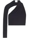 Courrèges Cropped Top In Black  