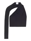 Courrèges Cropped Top In Black