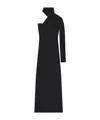 Courrèges One-shoulder Maxi Dress In Black