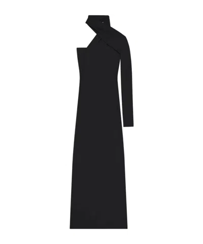 Courrèges One-shoulder Maxi Dress In Black