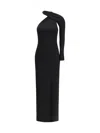 Courrèges Black Viscose Cocktail Dress In Black