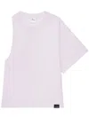 Courrèges One-sleeve Scuba-jersey T-shirt In Pink