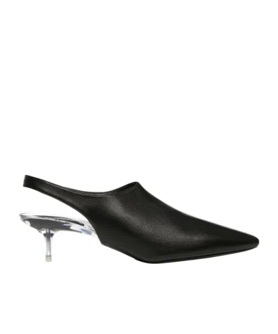 Courrèges Open-toe High-heeled Sandals In Black