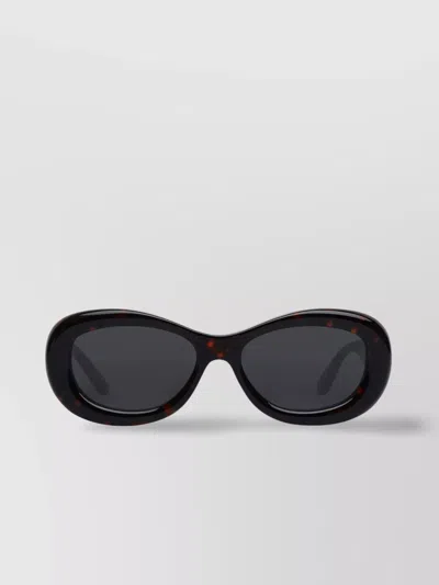 Courrèges Oval Frame Sunglasses Thick Arms