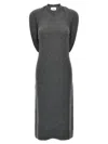 Courrèges Courreges 'over The Shoulder Drapè' Dress In Gray