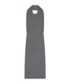 Courrèges Over The Shoulder Draped Midi Dress In Gray