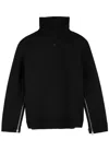Courrèges Oversized Wool-blend Jumper In Black