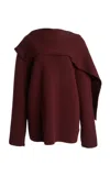 Courrèges Oversized Wool Sweater In Burgundy
