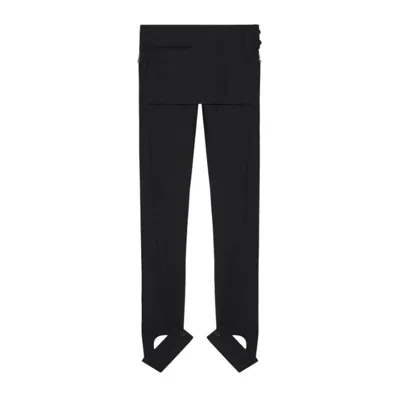 Courrèges Overskirt Polywool Pants In Black