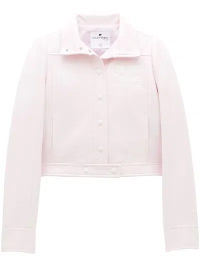 Courrèges Courregès Pale Pink Cotton Jacket