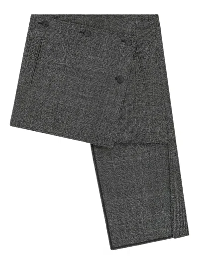 Courrèges Panelled Asymmetric Mini Skirt In Multi