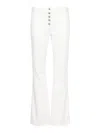 Courrèges Multiflex Bootcut Jeans In White