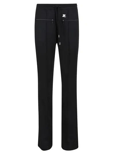 COURRÈGES COURRÈGES INTERLOCK DRAWSTRING BOOTCUT PANTS