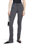 Courrèges Panties Buckle Tech Jersey Trousers In Gray