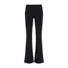 Courrèges Courregès Scuba Tech Jersey Bootcut Pants In Black