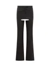 Courrèges Chaps Flared Tailored Trousers In Black
