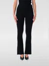 Courrèges Ribbed Flared Trousers In Black