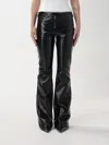 Courrèges Buckle Cutout Sequin Pants In Black