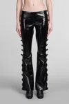 Courrèges Pants In Black Cotton In Black