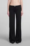 COURRÈGES PANTS IN BLACK POLYESTER