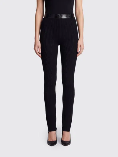 Courrèges Pants Woman Color Black In Animal Print