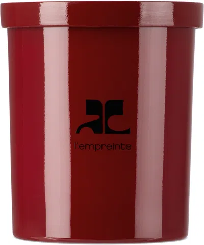 Courrèges Parfums 'l'empreinte' Candle In Red