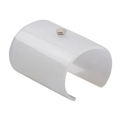 Pre-owned Courrèges Courreges Paris Arctic White Acrylic Lucite Cuff Bracelet