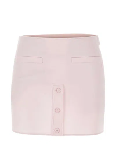 Courrèges Pastel Pink Mini Skirt With High Waist