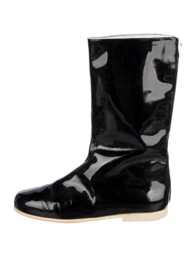 Pre-owned Courrèges Patent Leather Rain Boots In Multi