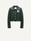 Courrèges Reedition Cropped Faux-leather Jacket