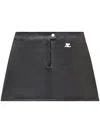 Courrèges Courreges Re Edition Faux Leather Mini Skirt
