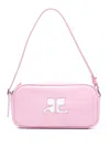 Courrèges Leather Baguette Bag In Pink
