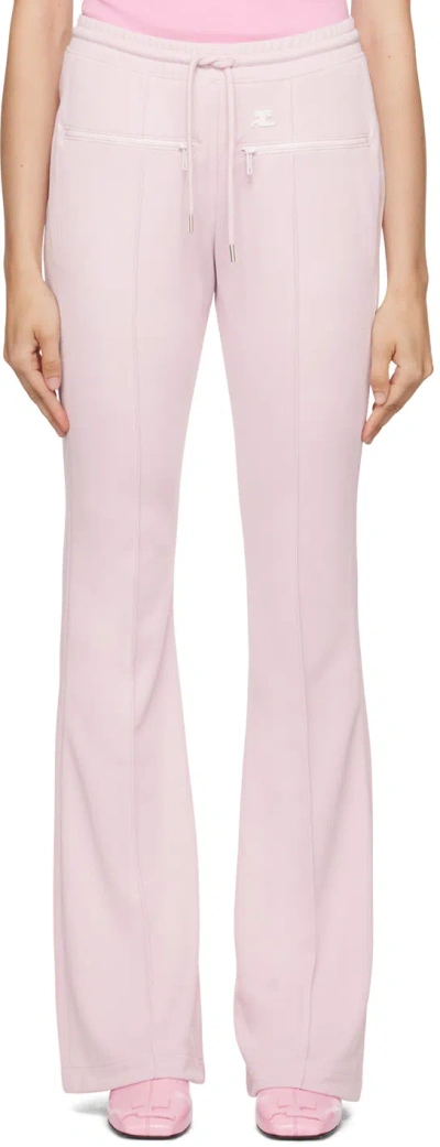 COURRÈGES PINK CLASSIC TRACK PANTS