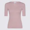 Courrèges Logo-embroidered High-neck Sweater In Pink
