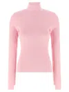 Courrèges Courreges Women Interlock Viscose Sweater In Pink