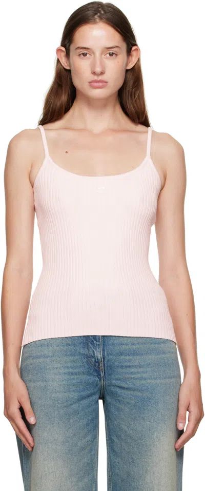 Courrèges Pink Reedition Knit Tank Top