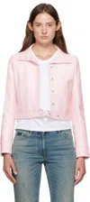 Courrèges Pink Reedition Vinyl Jacket In Pink