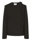 Courrèges Pinstriped Blazer In Blue
