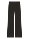 Courrèges Pinstriped Trousers In Black