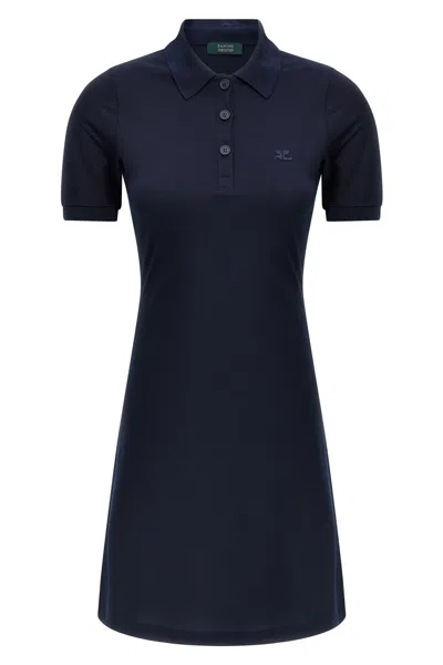 COURRÈGES COURREGES PIQUÃ© POLO DRESS