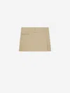 Courrèges Courregès Camel Mini Skirt In Beige