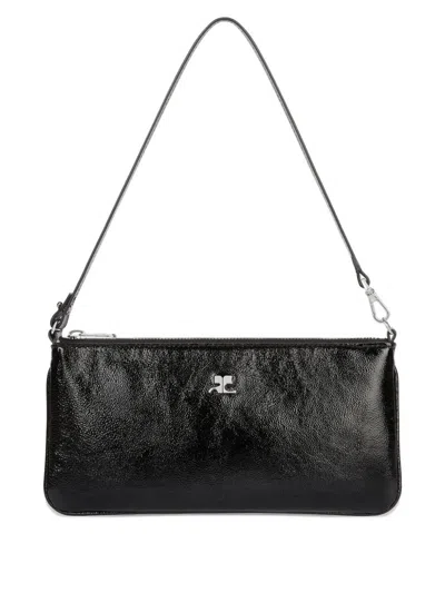 COURRÈGES POCHETTE ZIPPERED "AC NAPLACK",126GPM035CR0043 9999 BLACK