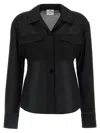 Courrèges Double Pocket Collared Shirt With Cuffed Sleeves
