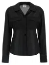 Courrèges Double Pocket Collared Shirt With Cuffed Sleeves