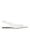 Courrèges Racer Ballet Flats In White