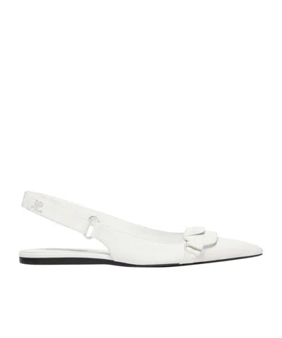 COURRÈGES POINTED BALLET SHOES
